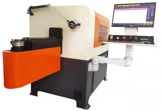 7 Axis Hardware 3D Wire Bending Machine Head Berputar Untuk Produk Fitness