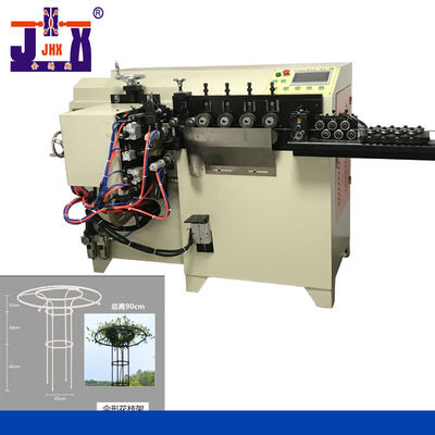 Pot Bunga Stand Wire Forming Machine 6mm Diameter Ring Butt Welding Machine